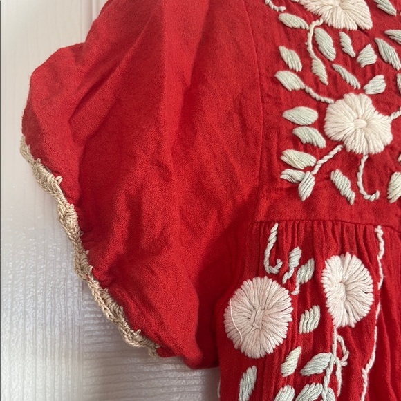 Embroidered Red Blouse - Picture 3 of 6